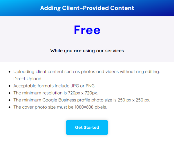 Adding Client-Provided Content